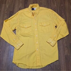 Wrangler Bright Yellow Long-Sleeve Button-Down Shirt